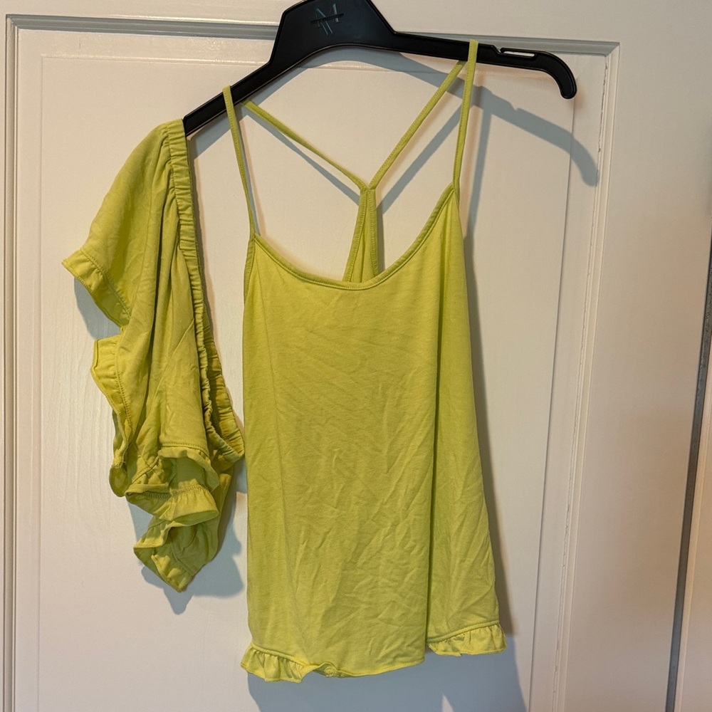 Victoria's Secret Lime Green Camisole Set